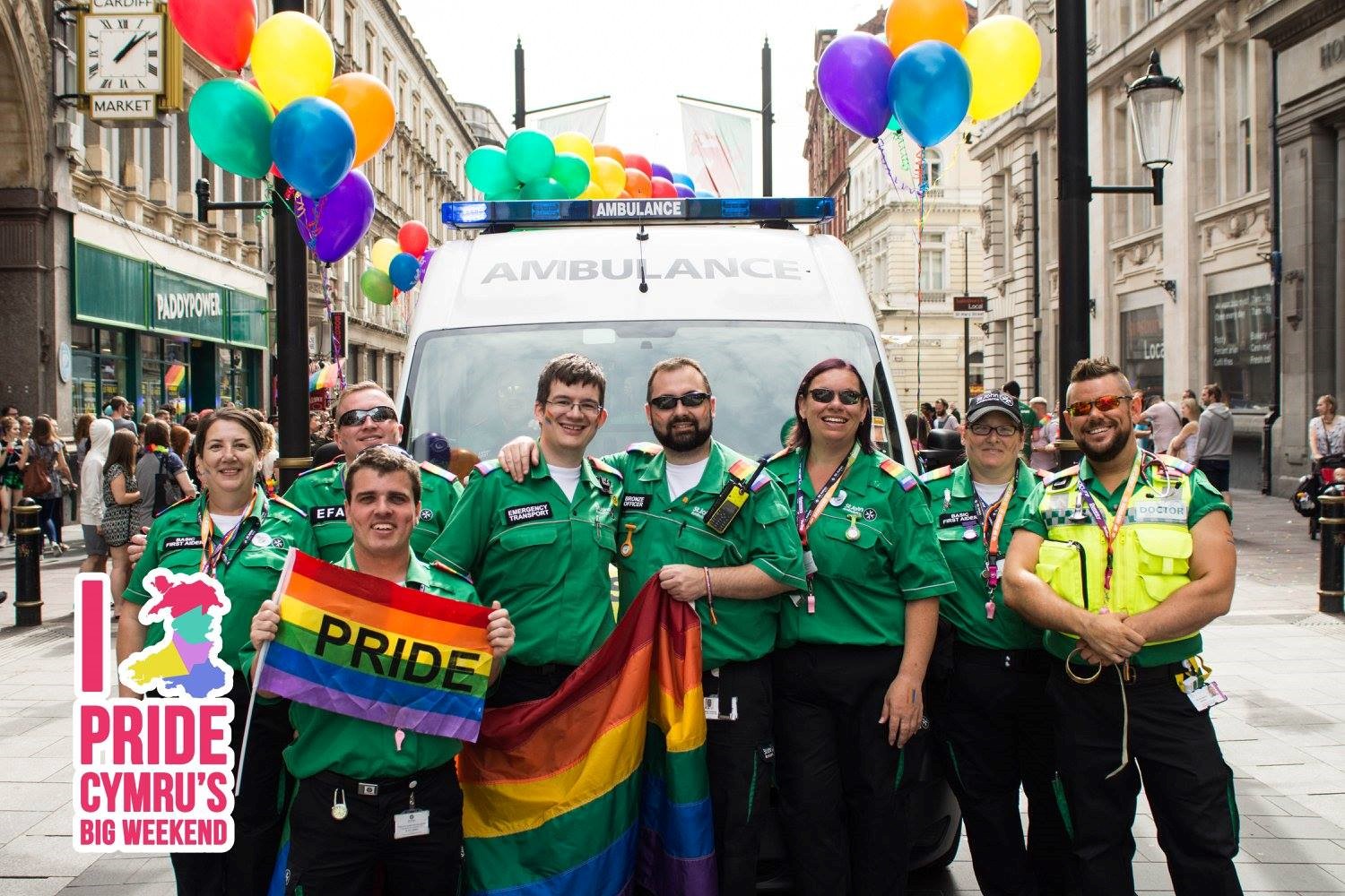 st john ambulance cymru volunteering with pride